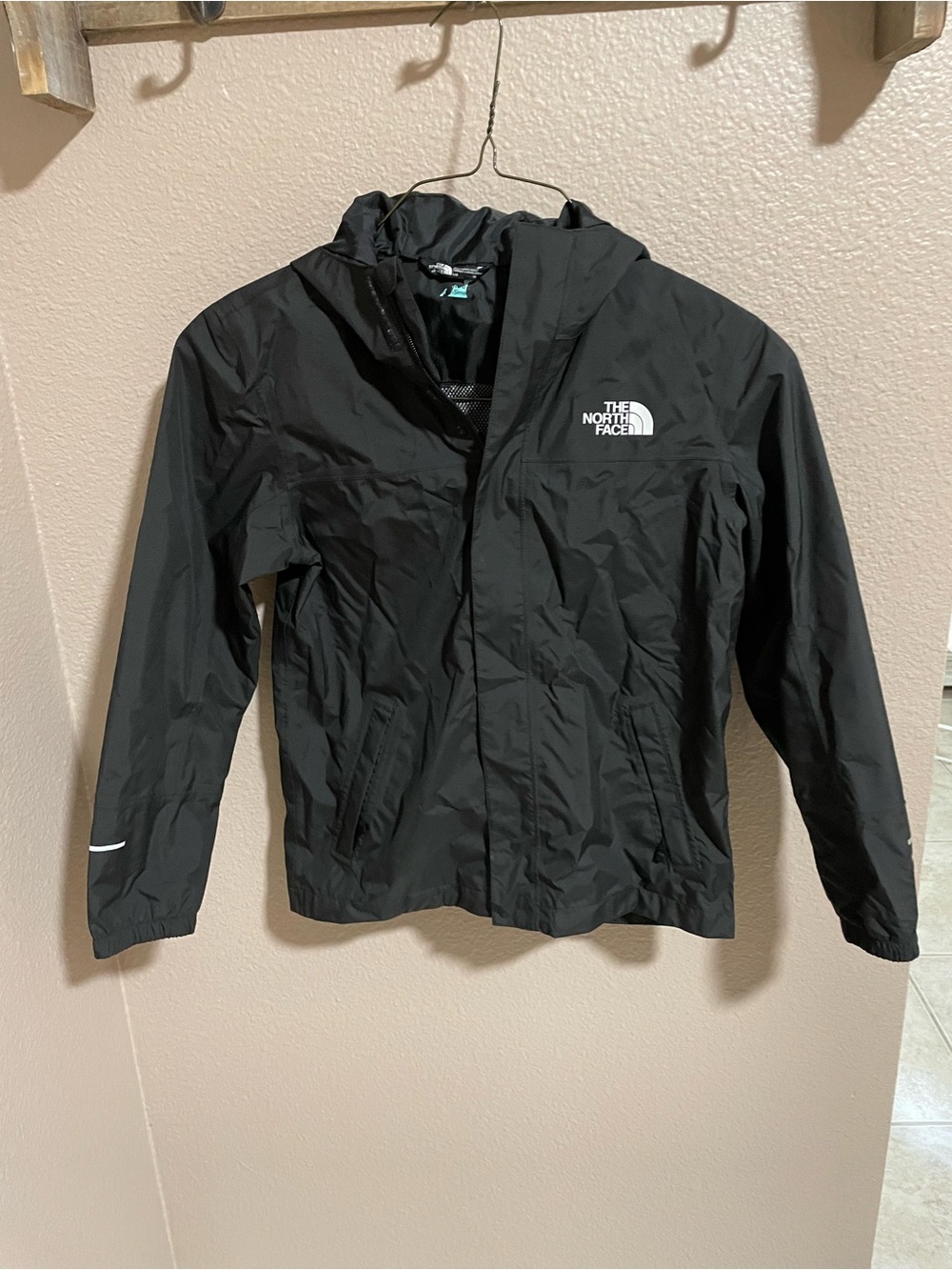 The North Face Kids' Black Hooded Rain Jacket